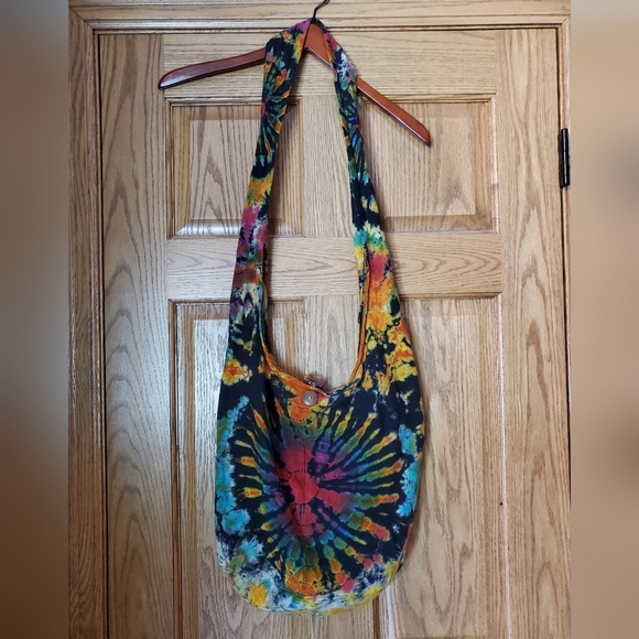 Tie Dye Crossbody Hobo Bag. - Picture 2 of 6